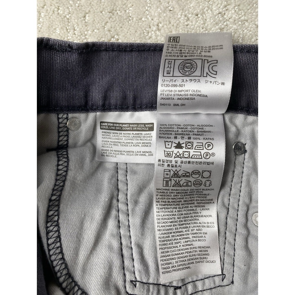 Levi's 514 Straight Fit Jeans Men's 31x32 Measured 30x31 Gray Light‎ Wash Denim - Picture 13 of 15